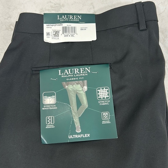 Men's Lauren Ralph Lauren Black Ultraflex Pants Norton Size 40/30 NWT -  www.jkreigsman.com